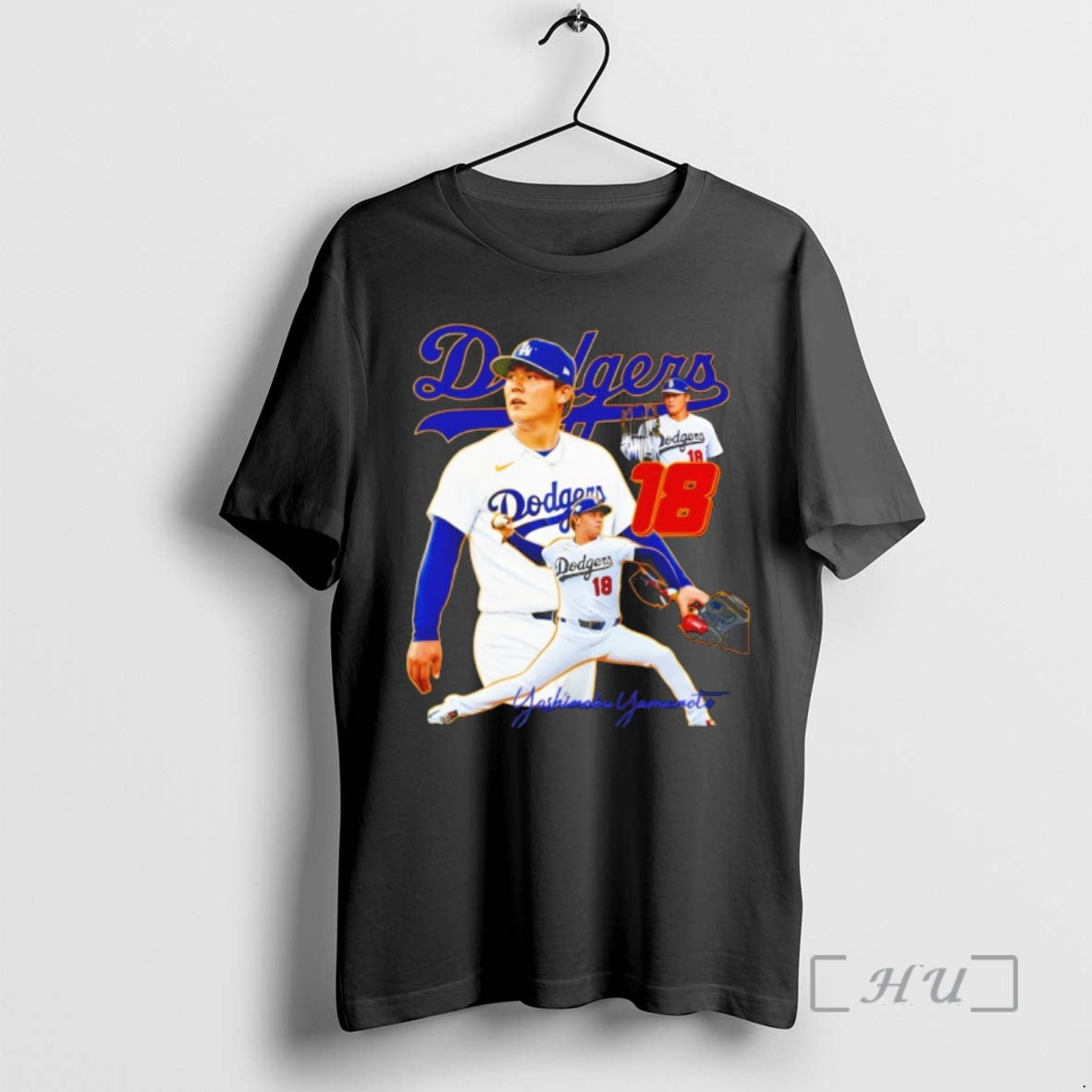 Officials Yoshinobu Yamamoto Los Angeles Dodgers Mlb 2026 Signature Unisex T-shirt, Sweatshirt, Hoodie, Long Sleeve Tee - T-Shirt, Sweatshirt, Hoodie