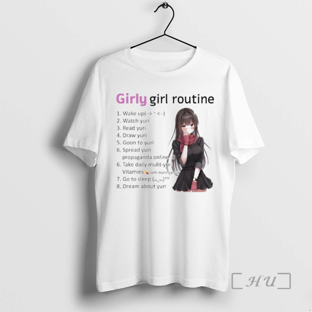 Officials Yuri Girly Girl Routine Graphic - T-Shirt, Sweatshirt, Hoodie