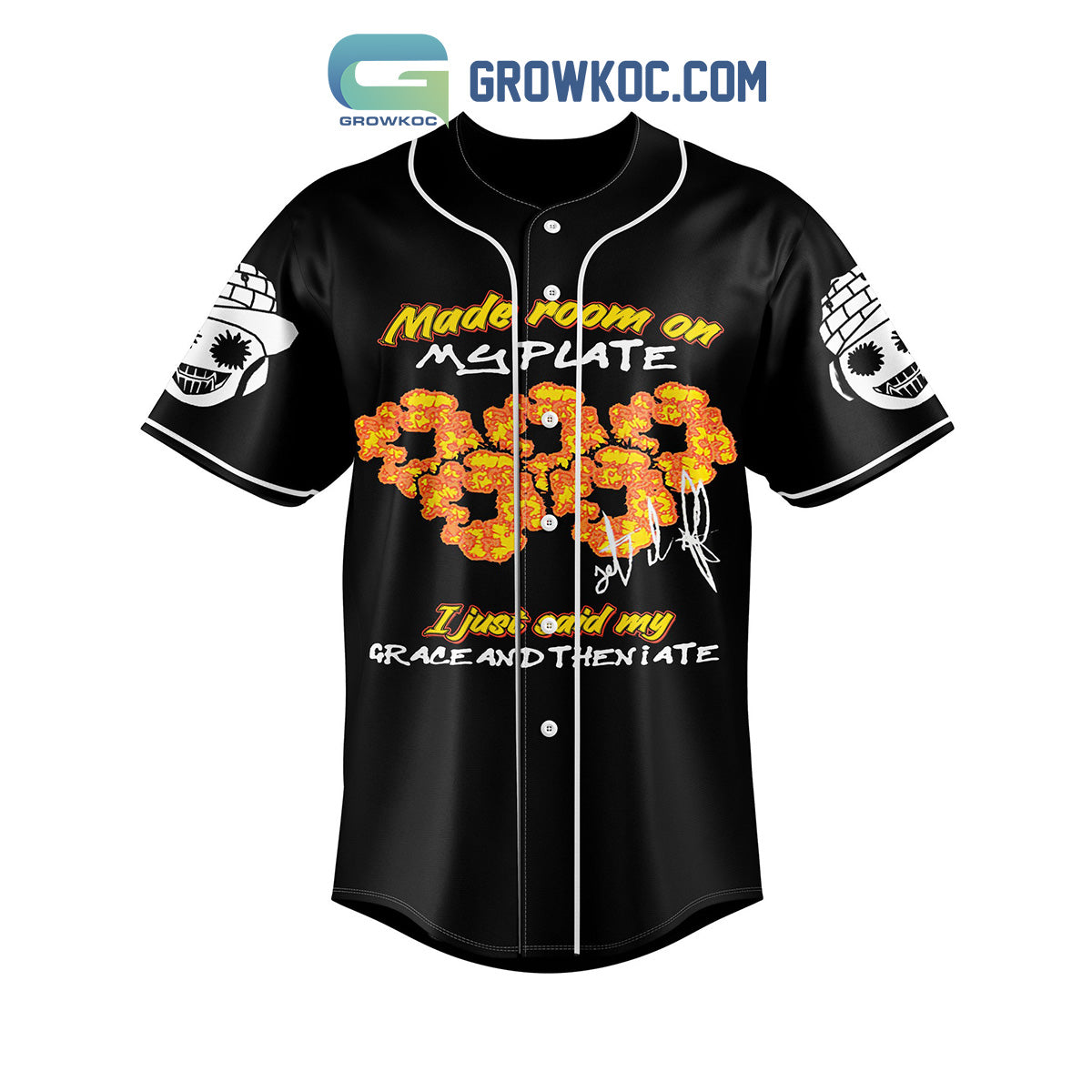 Offset Tears My Grace Fan Baseball Jersey baseball jersey product view 3