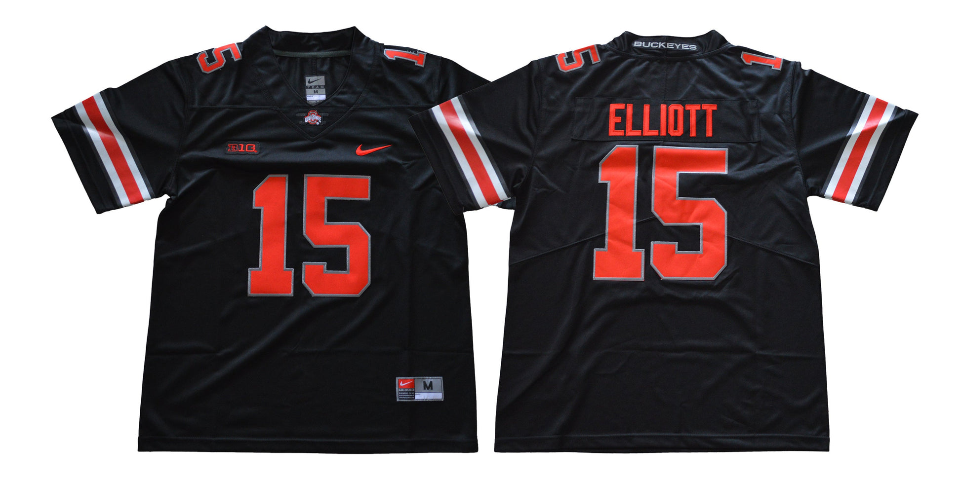 Ohio 15 New Black College Football Jersey football jersey product view 1