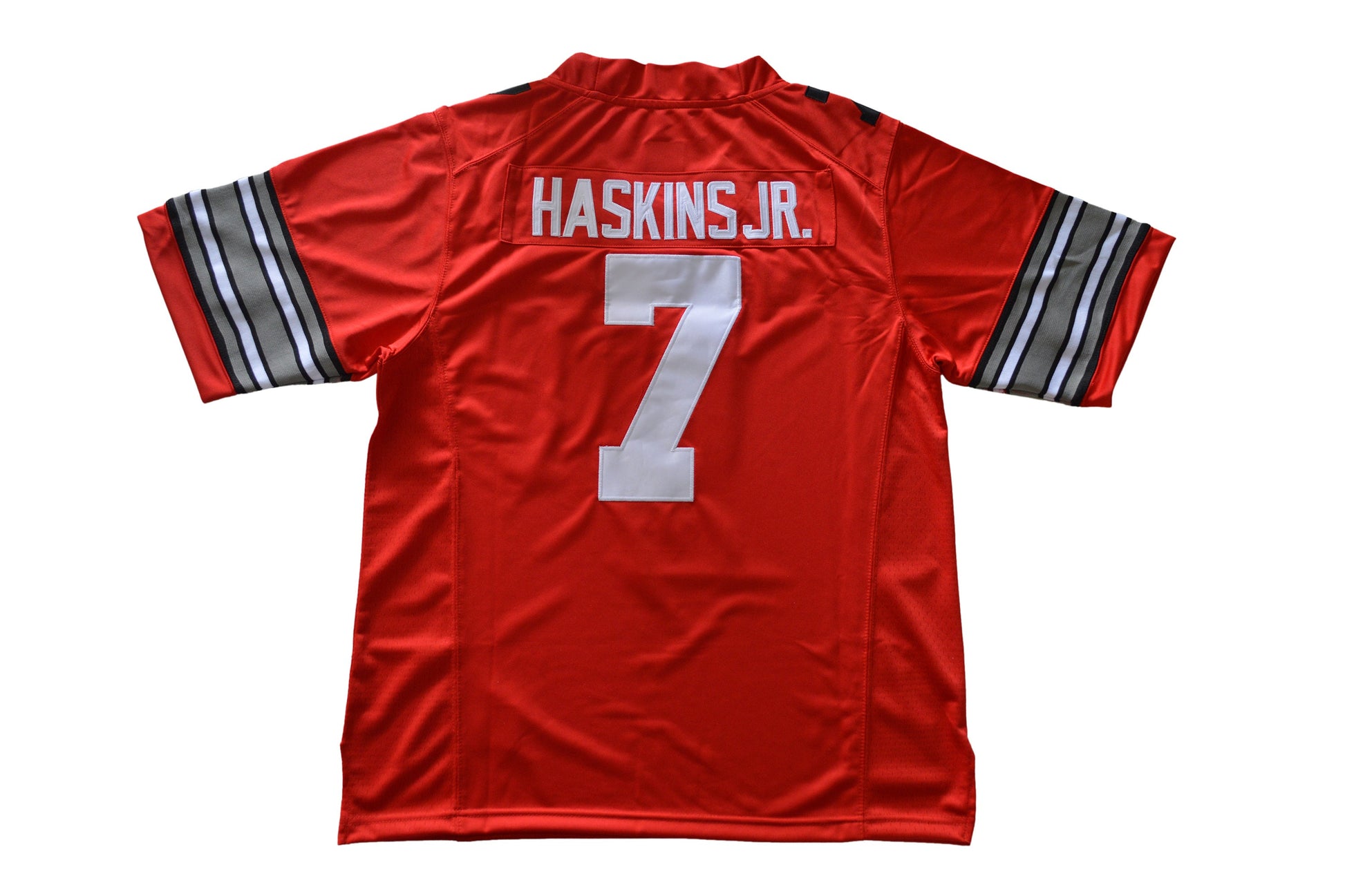 Ohio 7 Haskins jr. Diamond Red Front Style 1 College Football Jersey football jersey product view 1