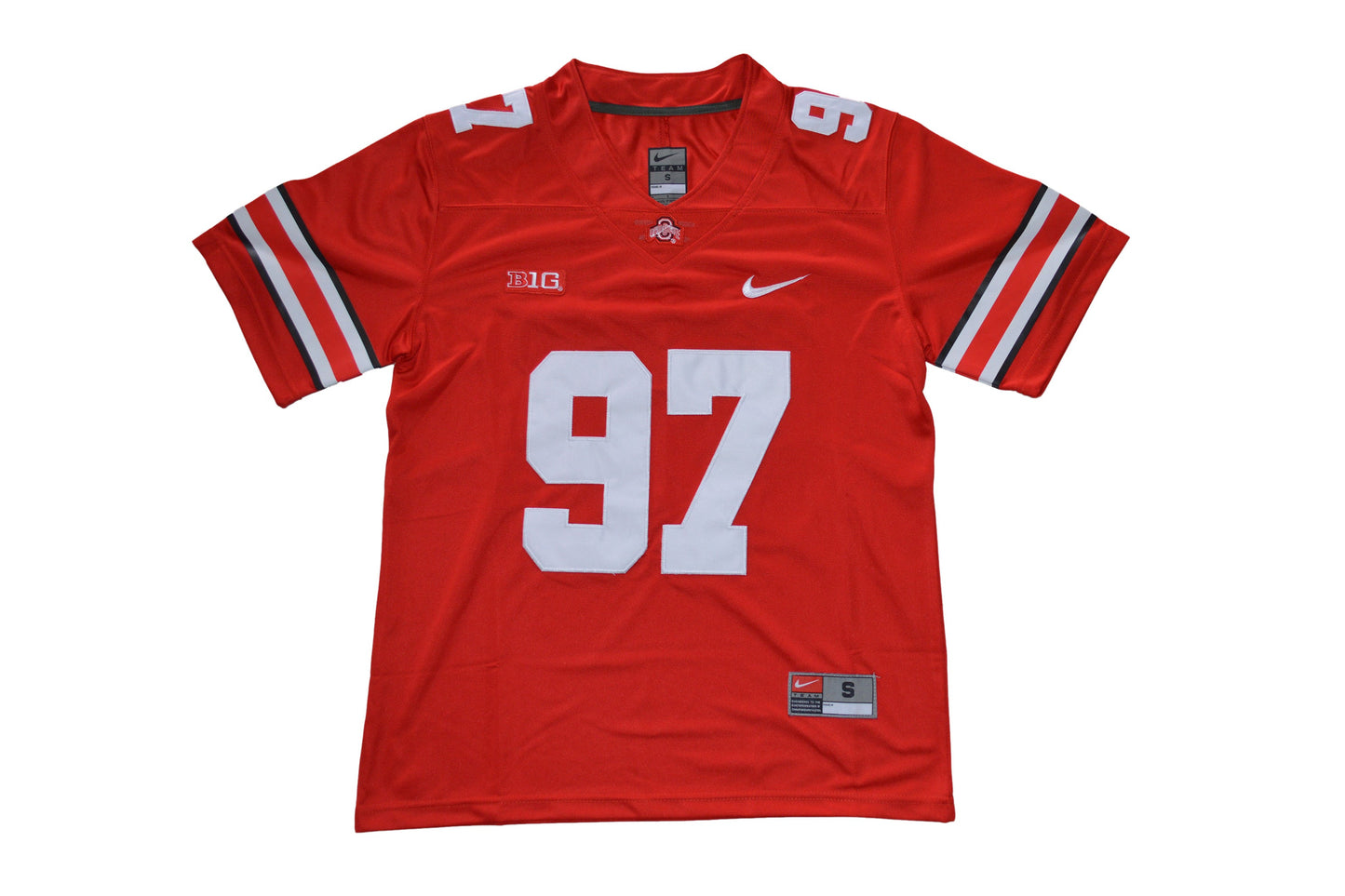 Ohio State 97 New Red Front College Football Jersey football jersey product view 1
