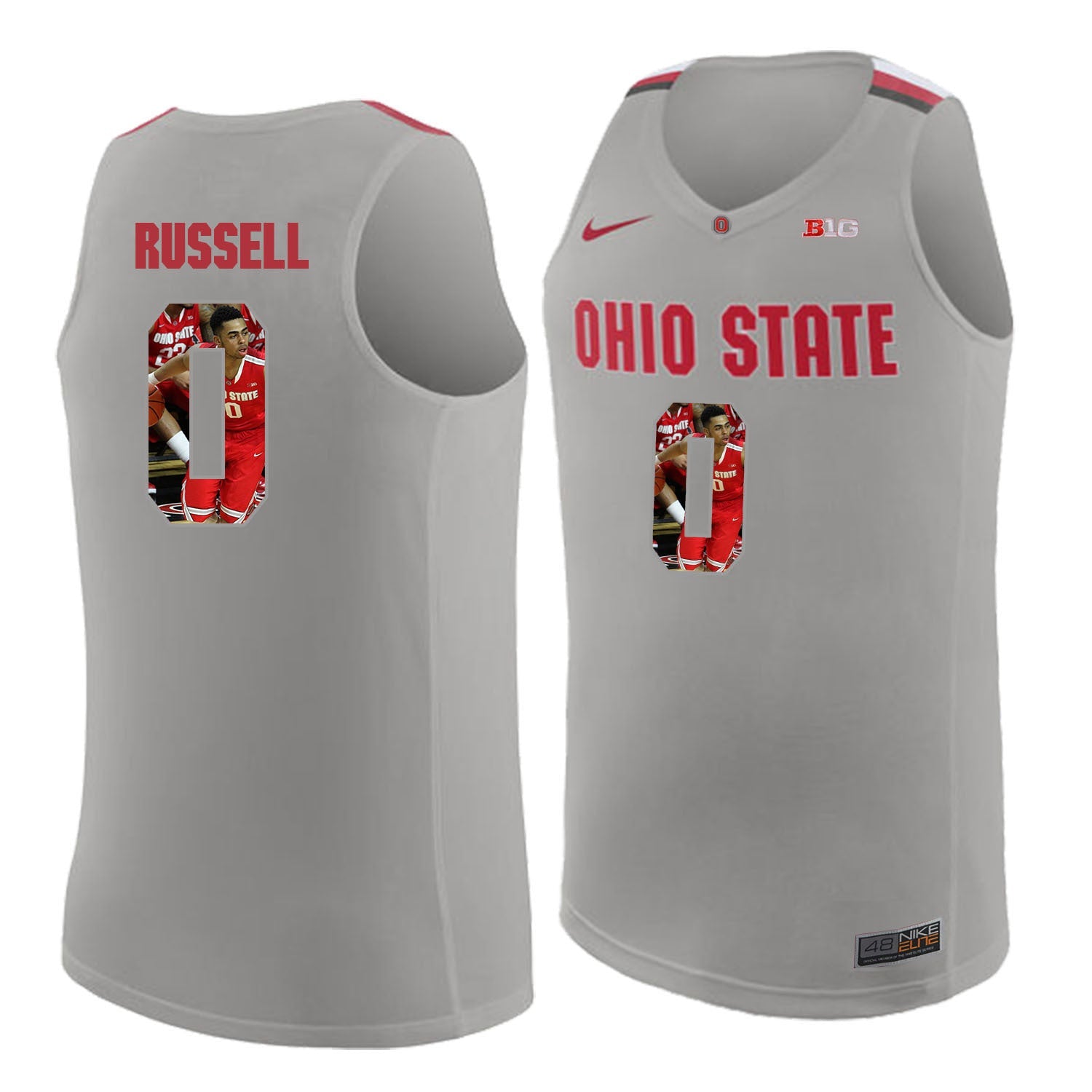 Ohio State Russell 0 Gray College Football Jersey football jersey product view 1