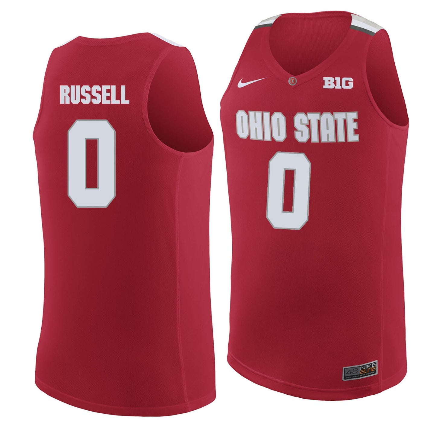 Ohio State Russell 0 Scarlet.2jpg College Football Jersey football jersey product view 1
