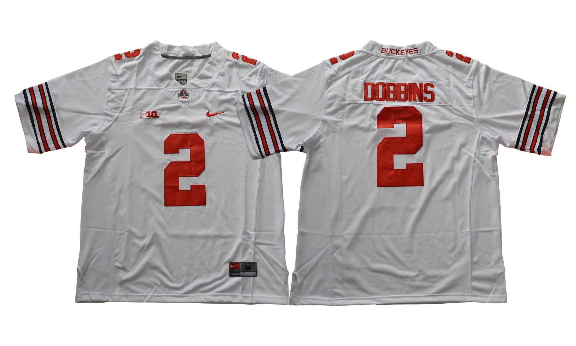 Ohio State White 2 College Football Jersey football jersey product view 1