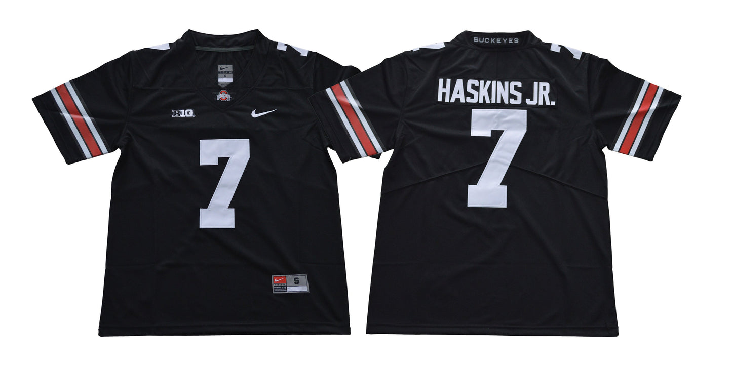 Ohio state 7 Black White College Football Jersey football jersey product view 1