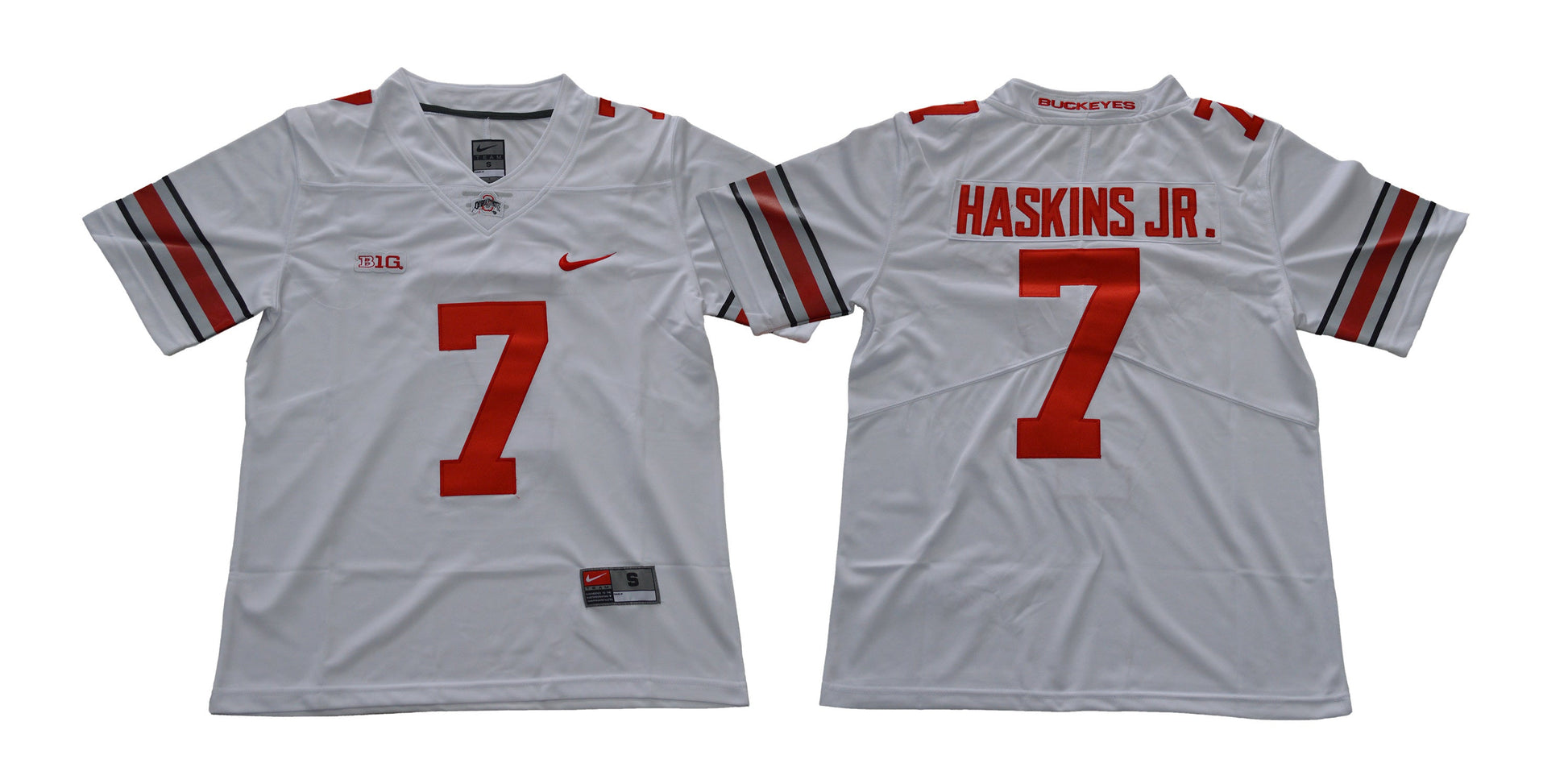 Ohio state 7 New White College Football Jersey football jersey product view 1