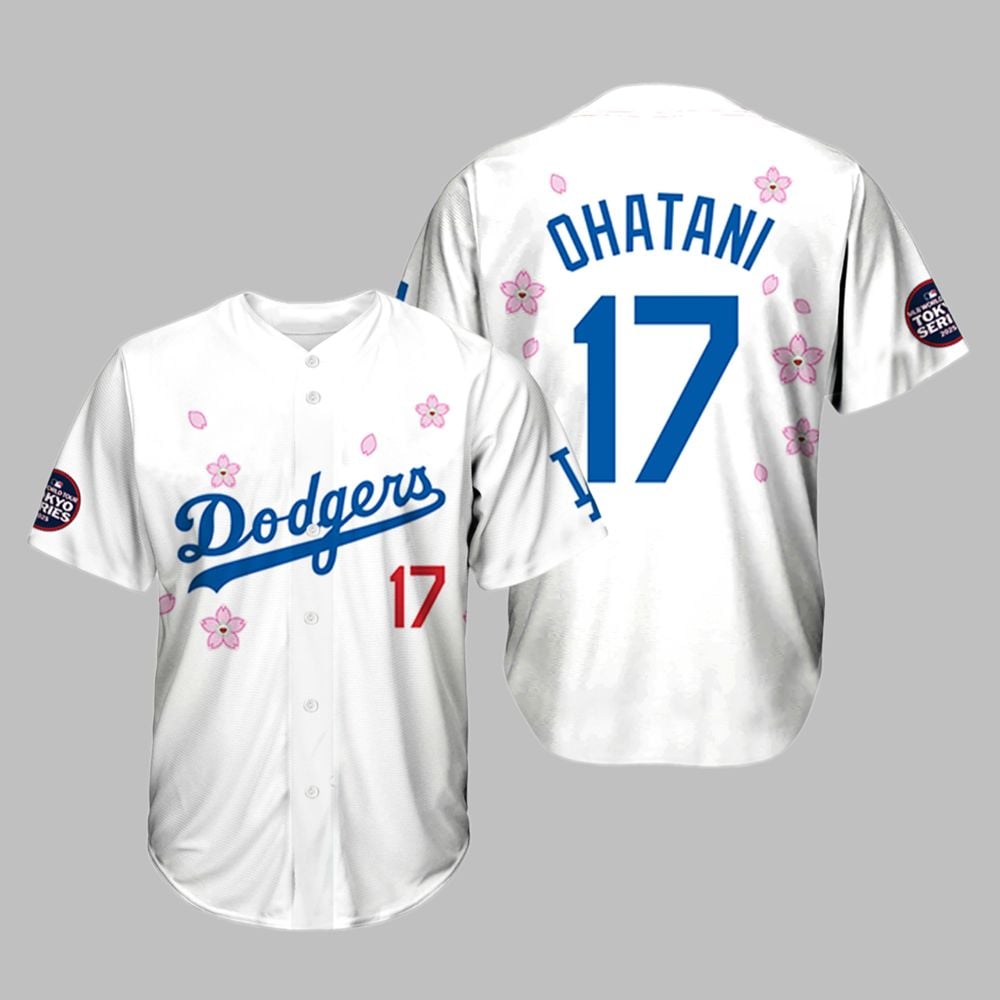 Ohtani 17 Dodgers World Tour Tokyo Series Jersey baseball jersey product view 1