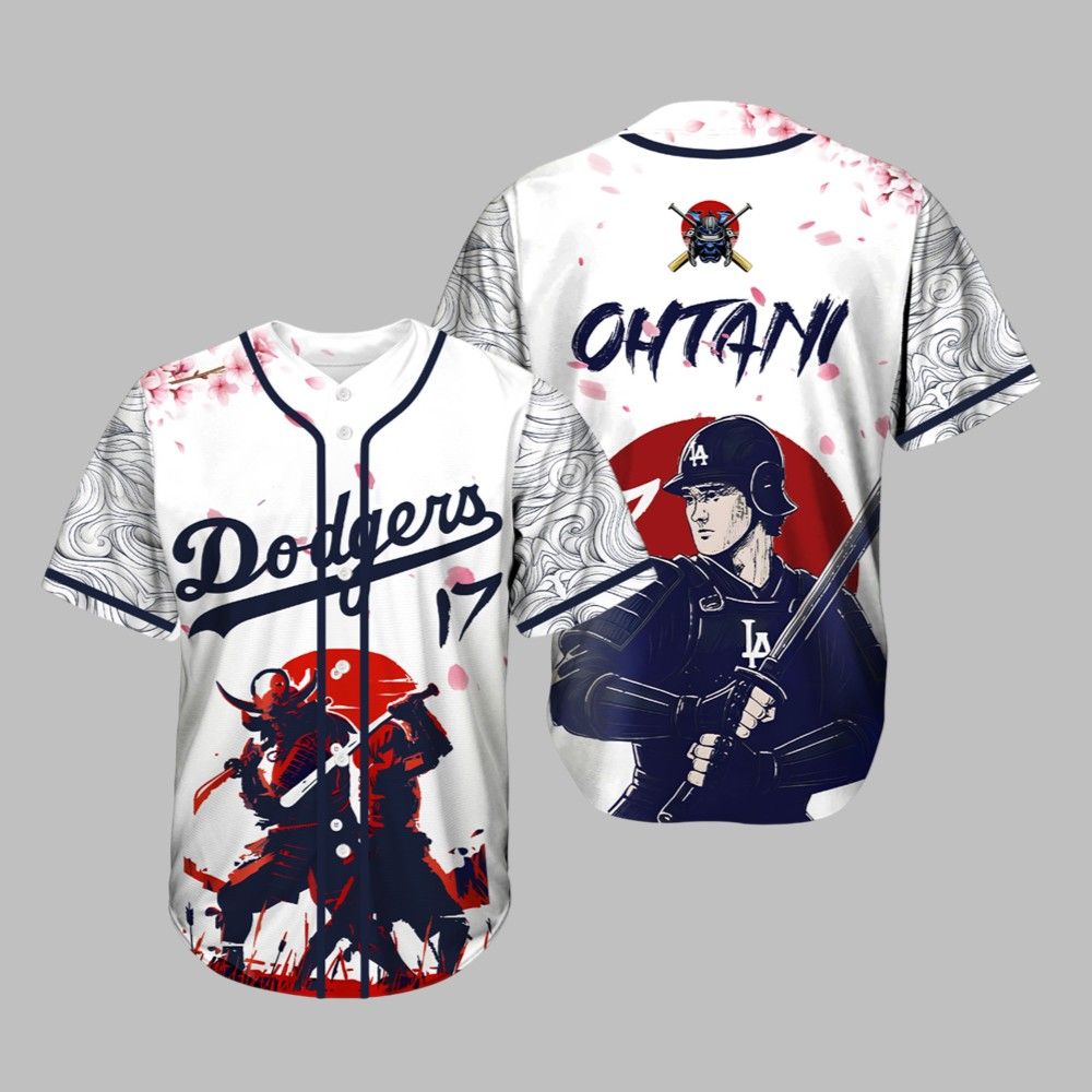 Ohtani Samurai LA Dodgers Baseball Jersey 2025 baseball jersey product view 1
