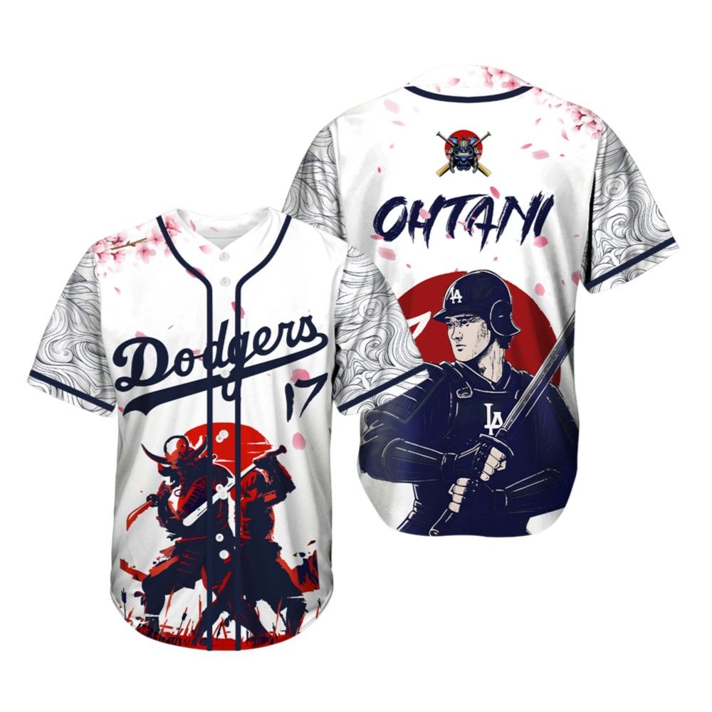 Ohtani Samurai LA Dodgers Baseball Jersey 2025 baseball jersey product view 2