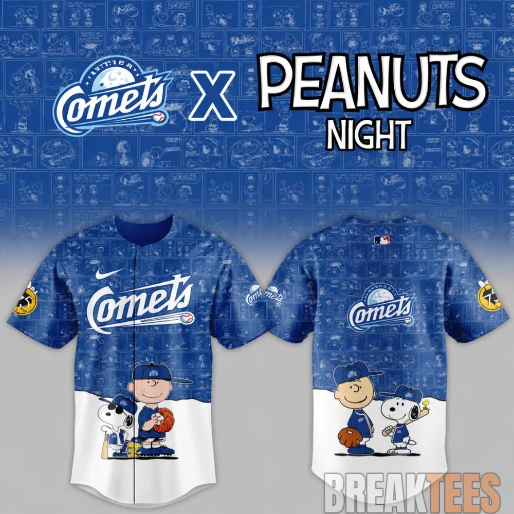 Oklahoma City Comets x Peanuts Night MiLB 2026 Baseball Jersey Unisex T-shirt, Sweatshirt, Hoodie, Long Sleeve Tee - T-Shirt, Sweatshirt, Hoodie