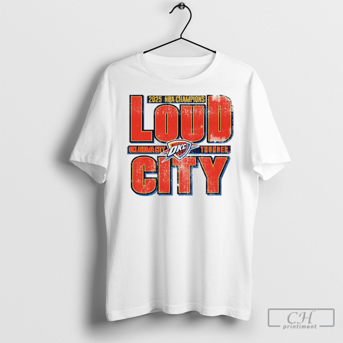 Oklahoma City Thunder 2025 Nba Champions Loud City Shirts Unisex T-shirt, Sweatshirt, Hoodie, Long Sleeve Tee - T-Shirt, Sweatshirt, Hoodie