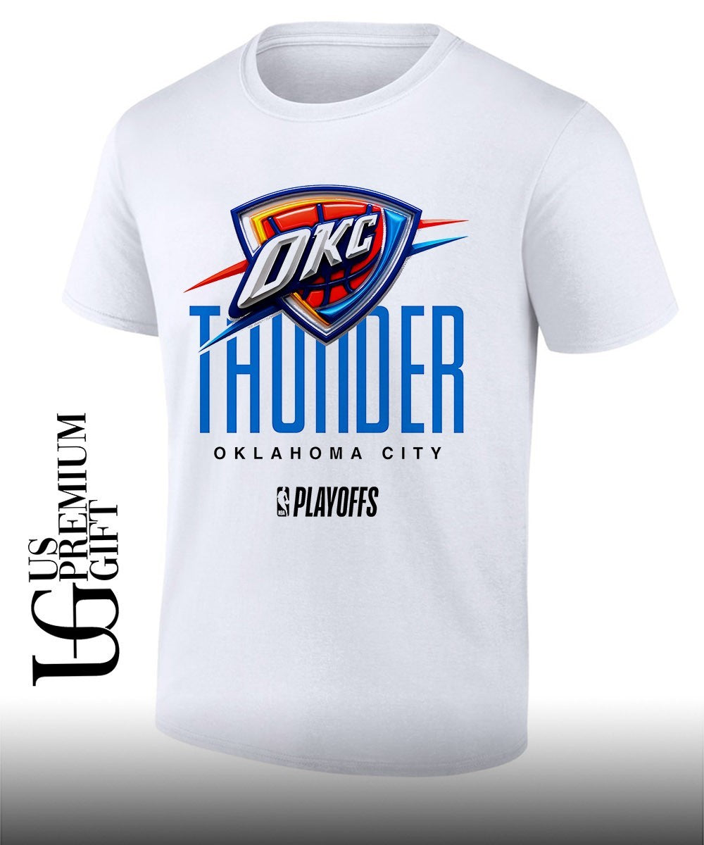 Oklahoma City Thunder NBA Playoff 2026 logo shirt Unisex T-shirt, Sweatshirt, Hoodie, Long Sleeve Tee - T-Shirt, Sweatshirt, Hoodie