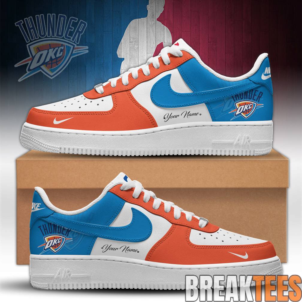 Oklahoma City Thunder Playoffs 2026 Custom AF1 Shoes Unisex T-shirt, Sweatshirt, Hoodie, Long Sleeve Tee - T-Shirt, Sweatshirt, Hoodie