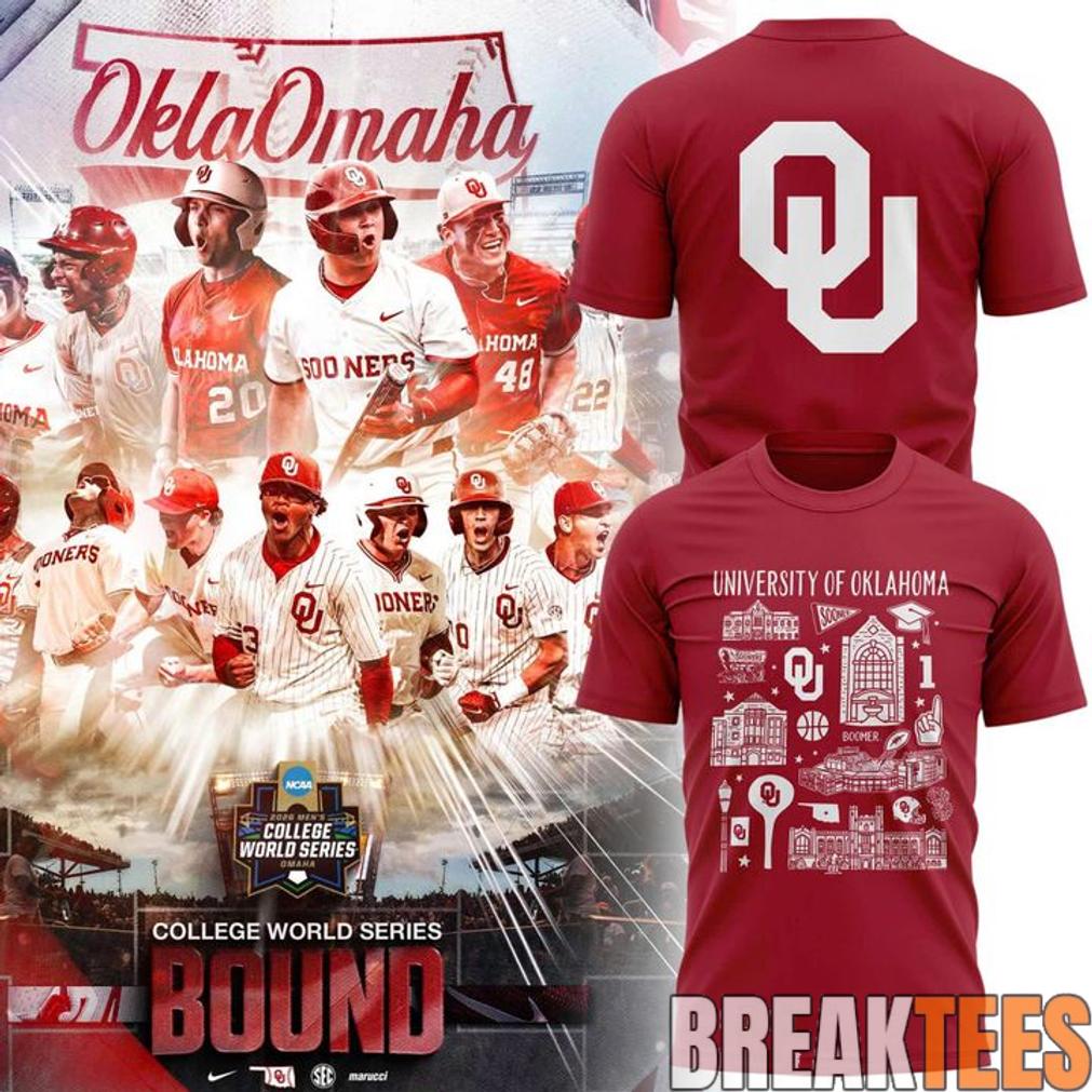 Oklahoma Sooners 2026 College World Series T-Shirt Unisex T-shirt, Sweatshirt, Hoodie, Long Sleeve Tee - T-Shirt, Sweatshirt, Hoodie
