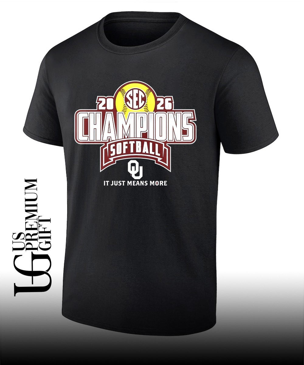 Oklahoma Sooners 2026 SEC Regular Season Softball Champions Locker Room shirt Unisex T-shirt, Sweatshirt, Hoodie, Long Sleeve Tee - T-Shirt, Sweatshirt, Hoodie