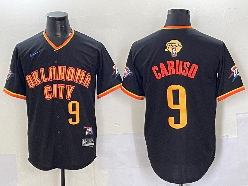 Oklahoma City Thunder #9 Alex Caruso nba Collaboration Style 6 Basketball Jersey basketball jersey product view 1