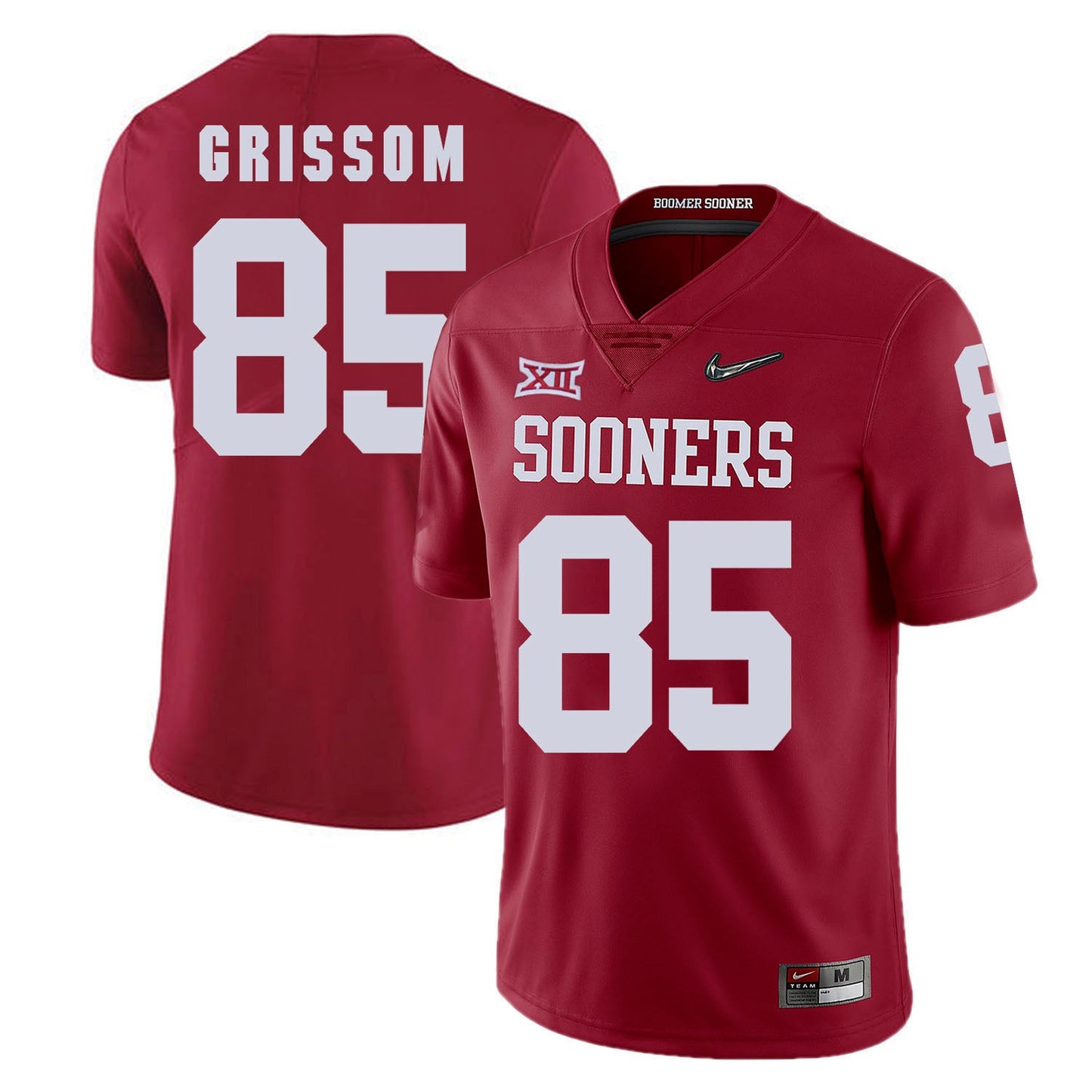 Oklahoma Sooners Geneo Grissom 85 Diamond Edition College Football Jersey football jersey product view 1