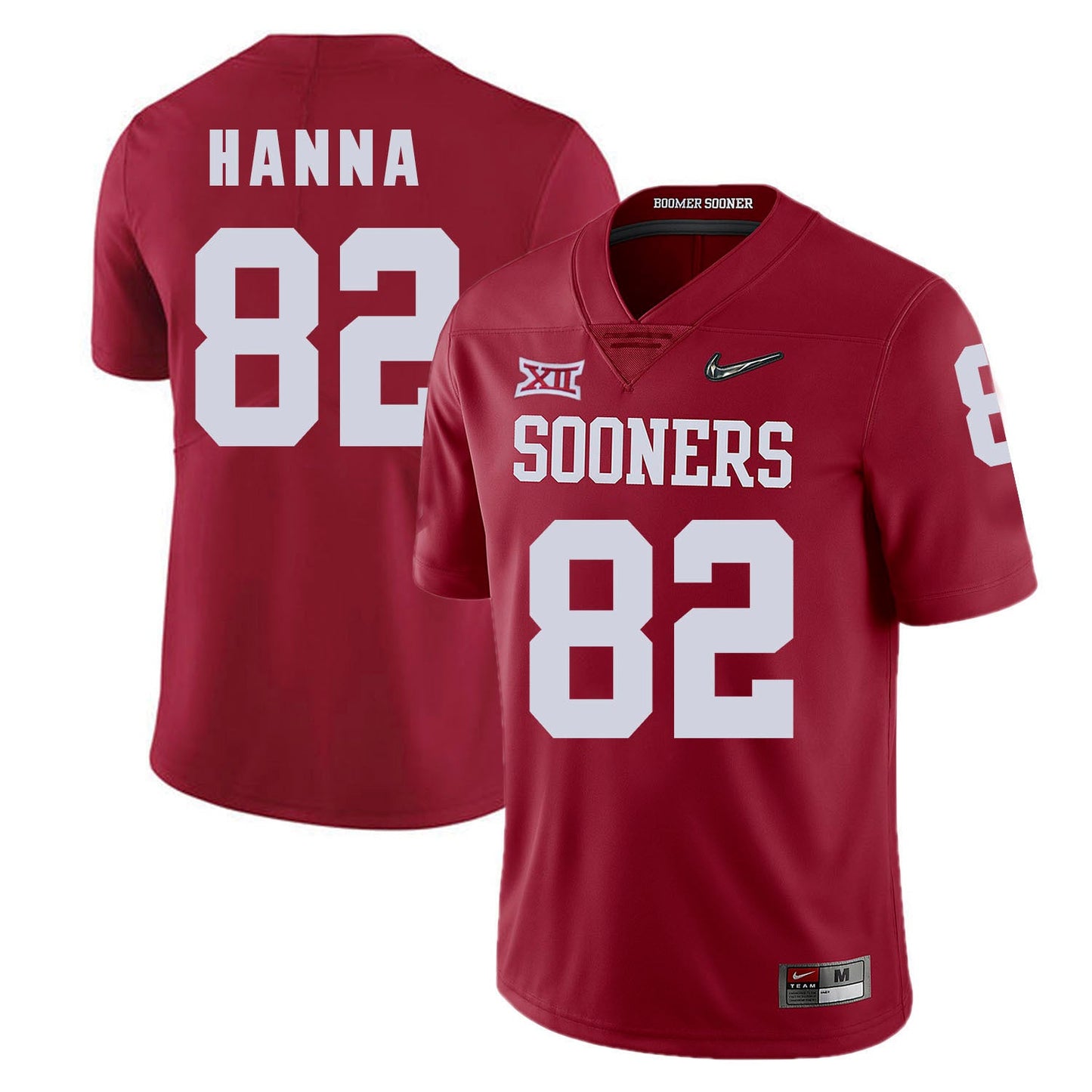 Oklahoma Sooners James Hanna 82 Diamond Edition College Football Jersey football jersey product view 1