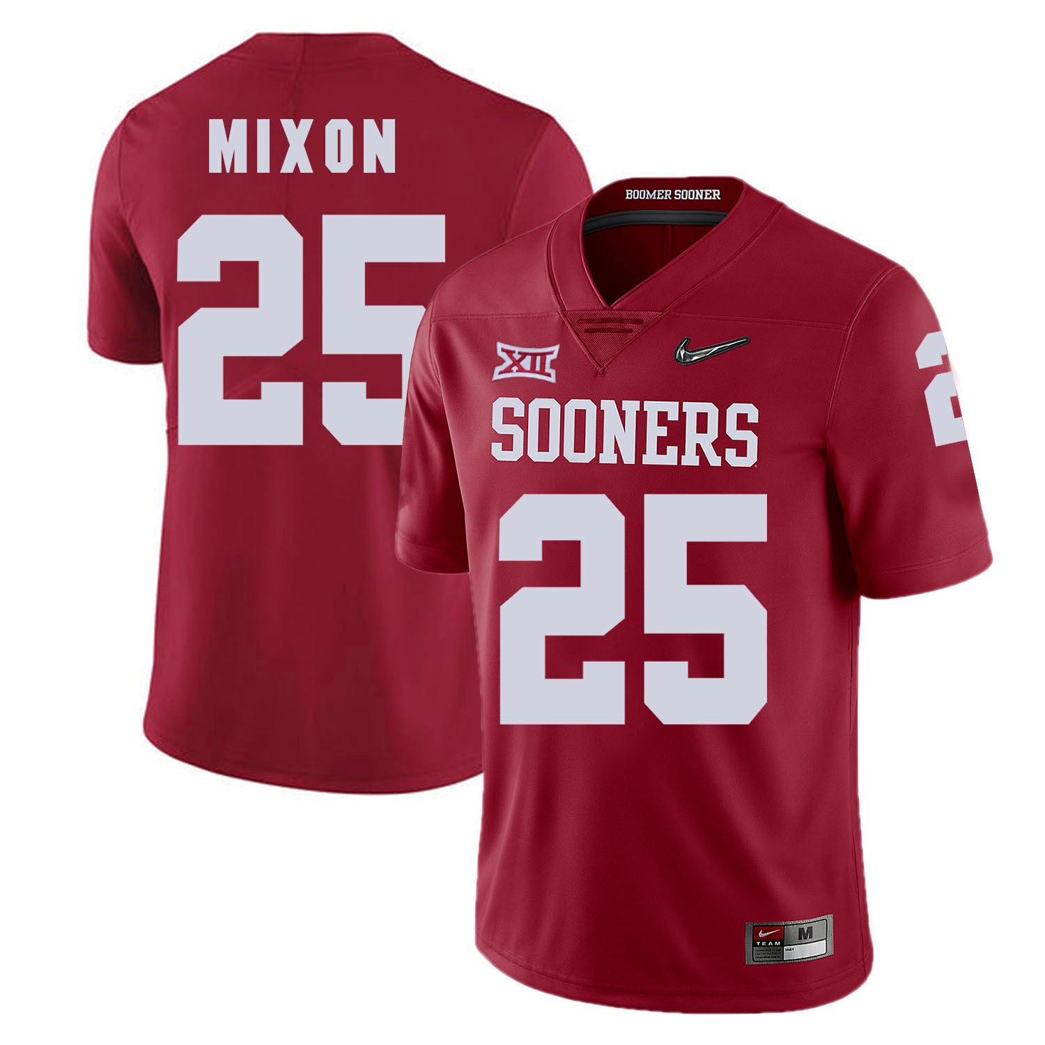 Oklahoma Sooners Joe Mixon 25 Diamond Edition College Football Jersey football jersey product view 1