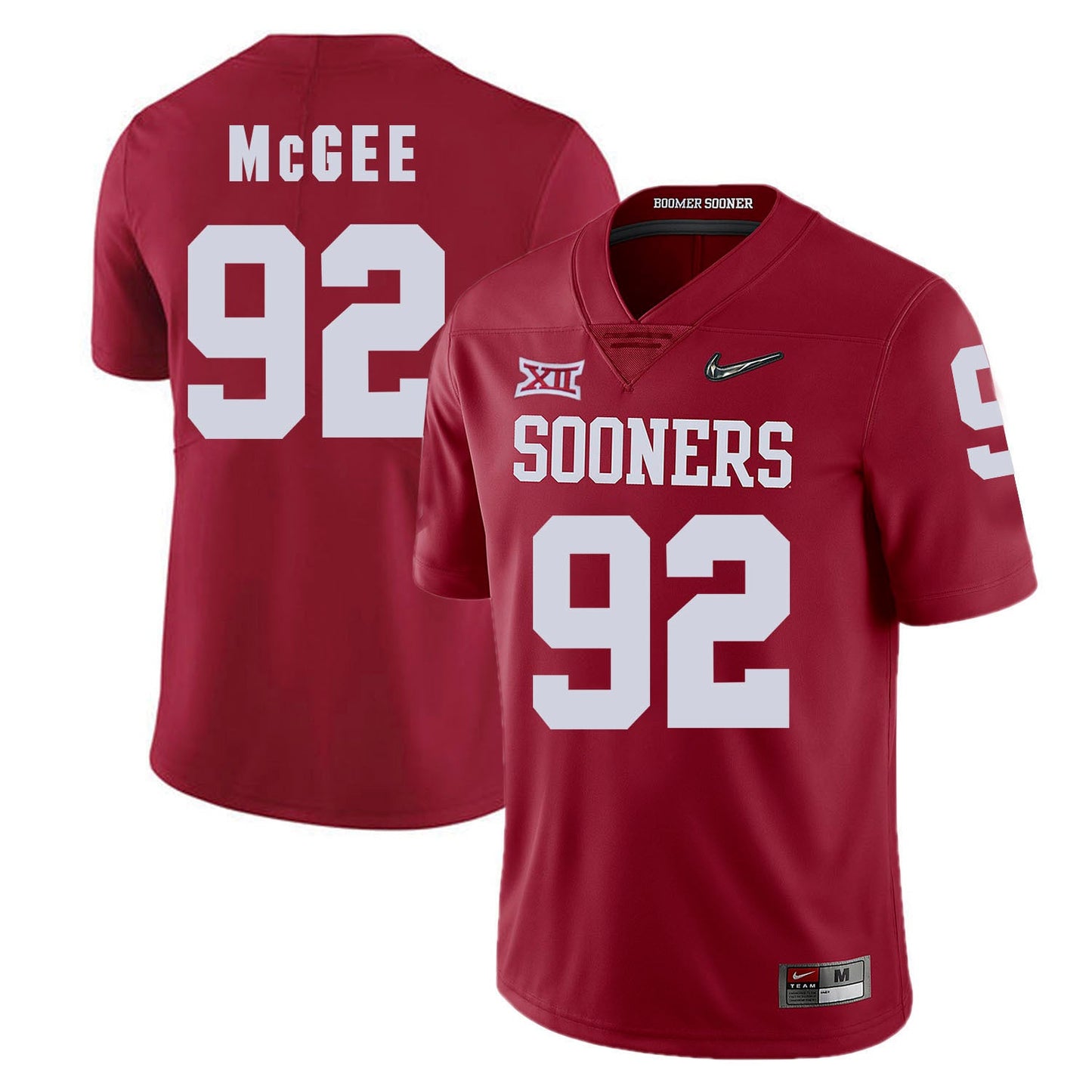 Oklahoma Sooners Stacy McGee 92 Diamond Edition College Football Jersey football jersey product view 1