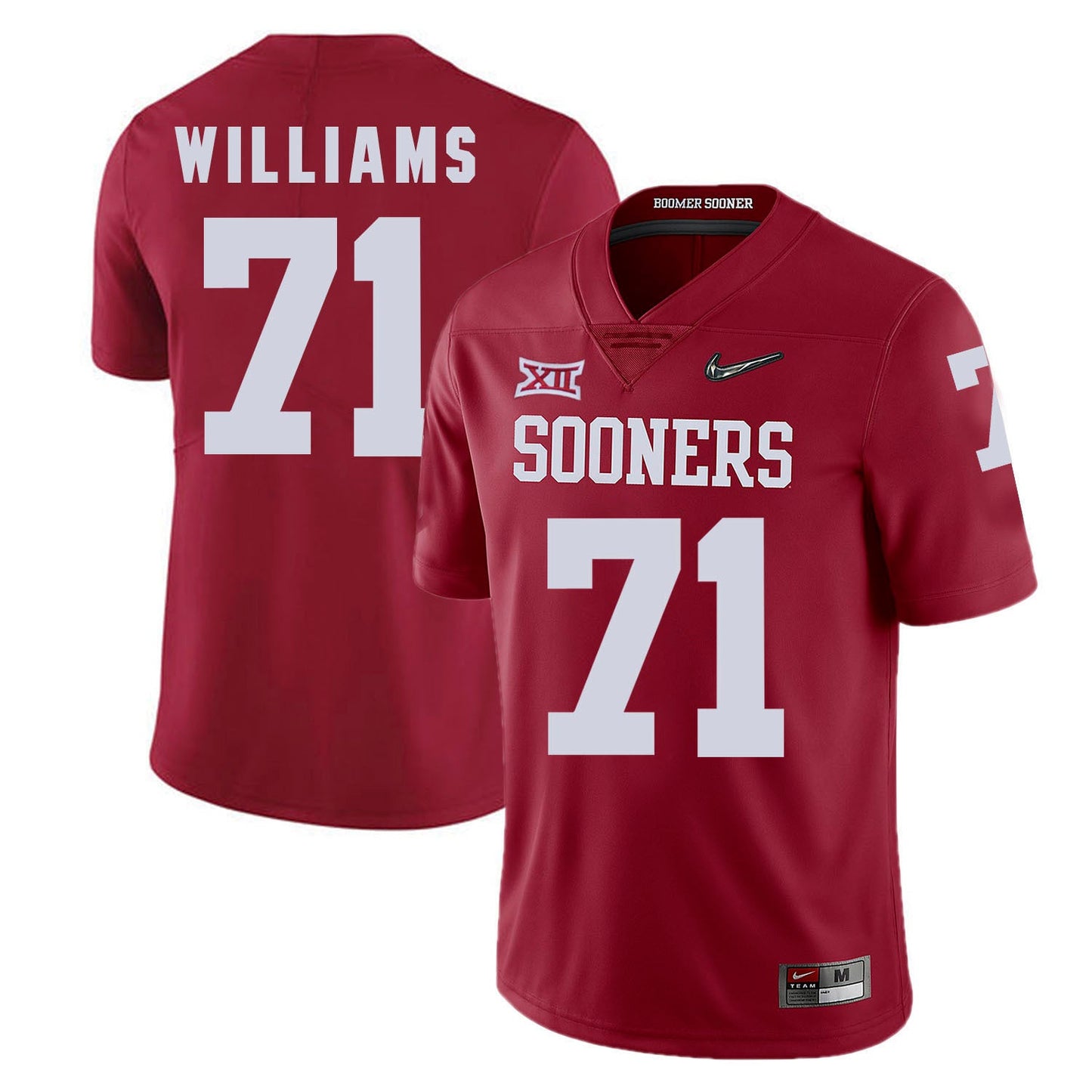 Oklahoma Sooners Trent Williams 71 Diamond Edition College Football Jersey football jersey product view 1