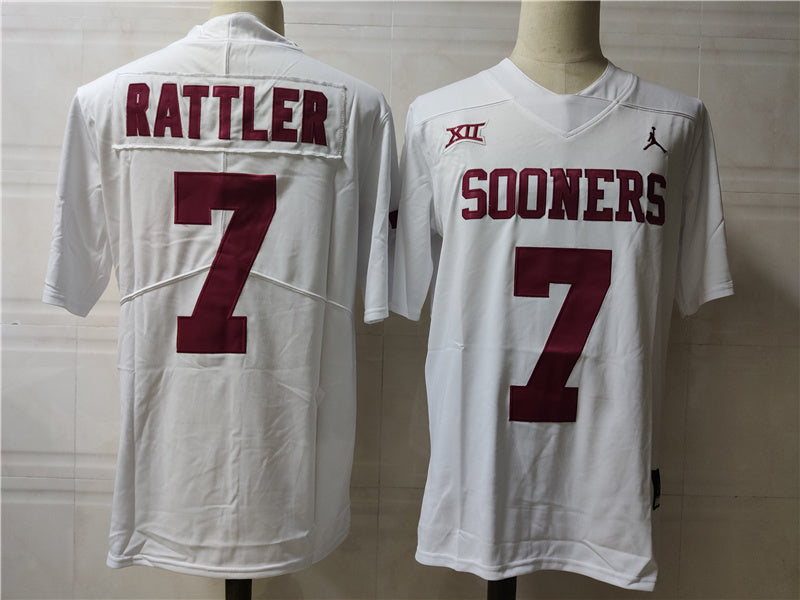 Oklahoma Sooners #7 Sooners Style 1 College Football Jersey football jersey product view 1