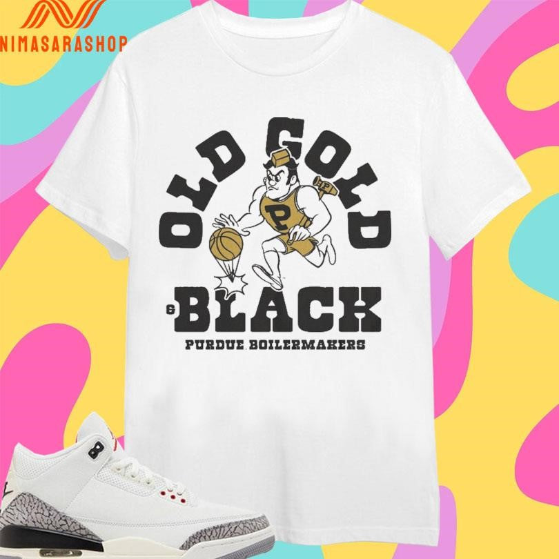 Old Gold And Black Purdue Boilermakers Men's - Adult & Kids T-Shirts, Sweatshirts & Hoodies apparel design preview 1