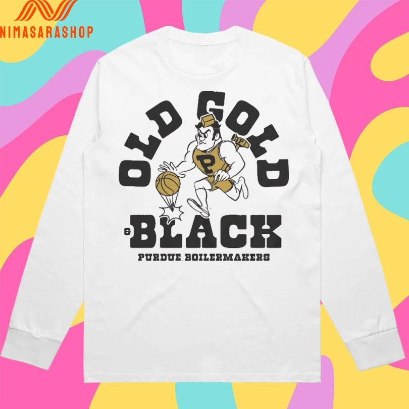 Old Gold And Black Purdue Boilermakers Men's - Adult & Kids T-Shirts, Sweatshirts & Hoodies apparel design preview 3