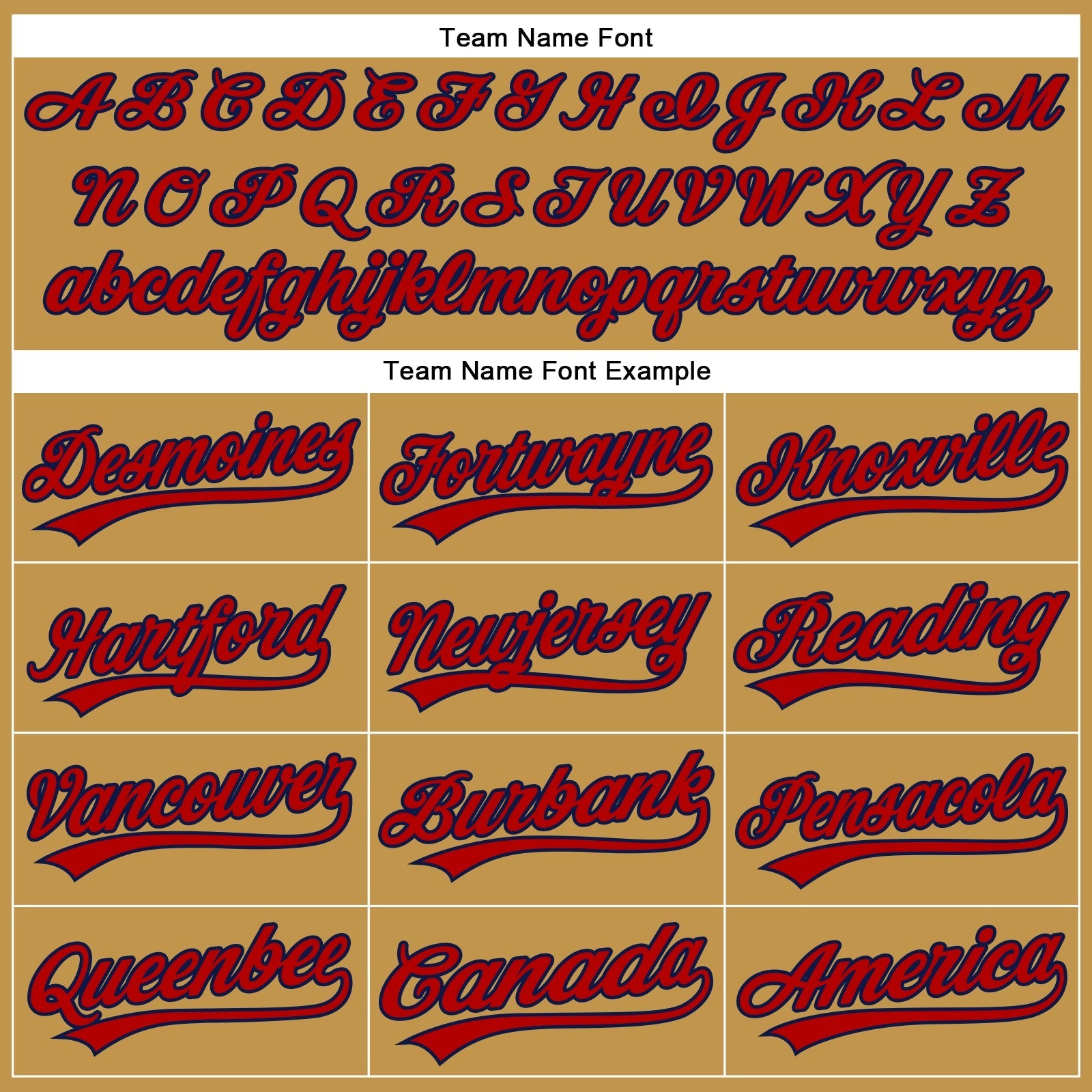 Custom Old Gold Red-Navy Authentic Baseball Jersey baseball jersey product view 4