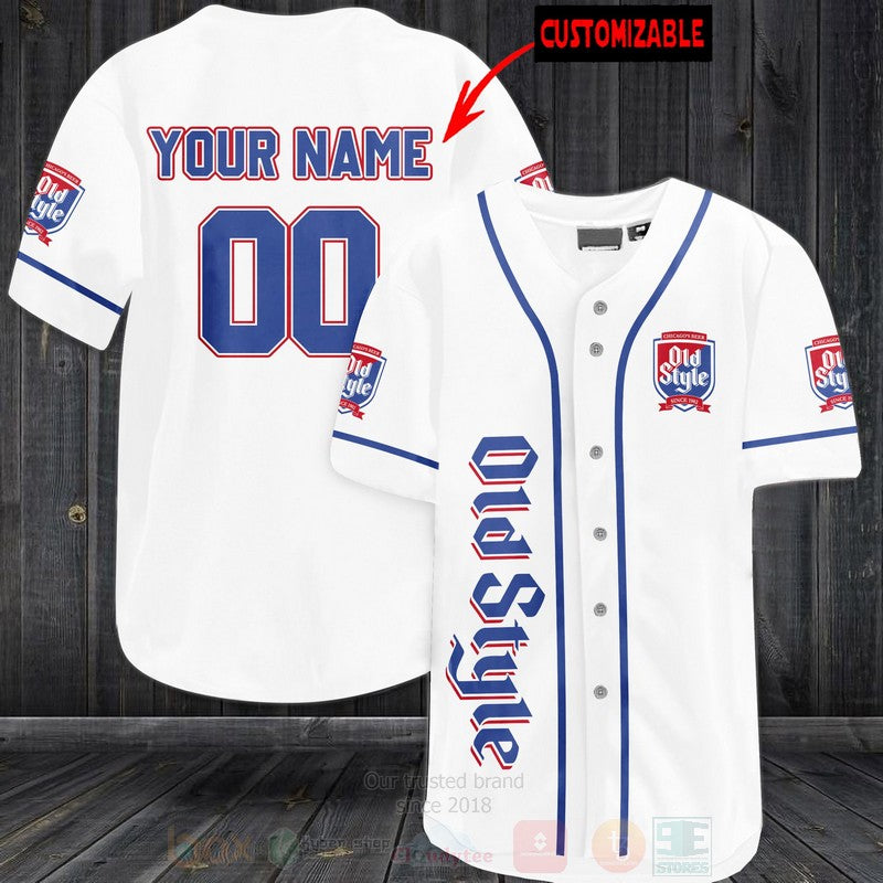 FASHION Old Style Beer Personalized Baseball Jerseys Botton Shirt baseball jersey product view 1