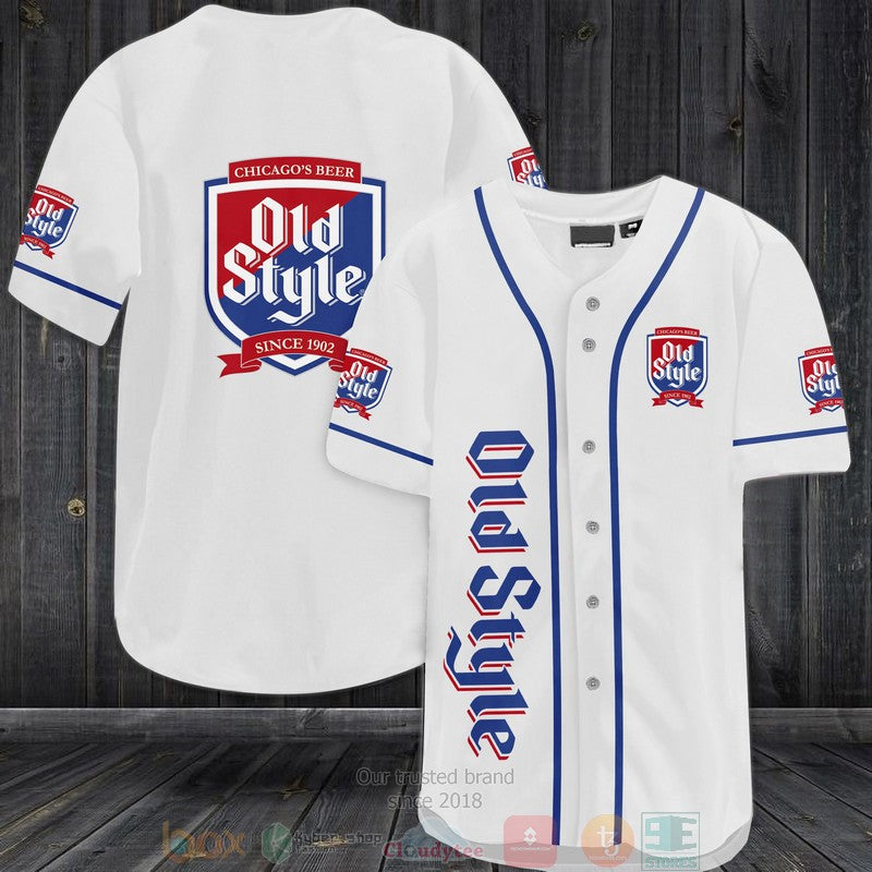 Old Style Chicago's Beer Baseball shirt baseball jersey product view 1