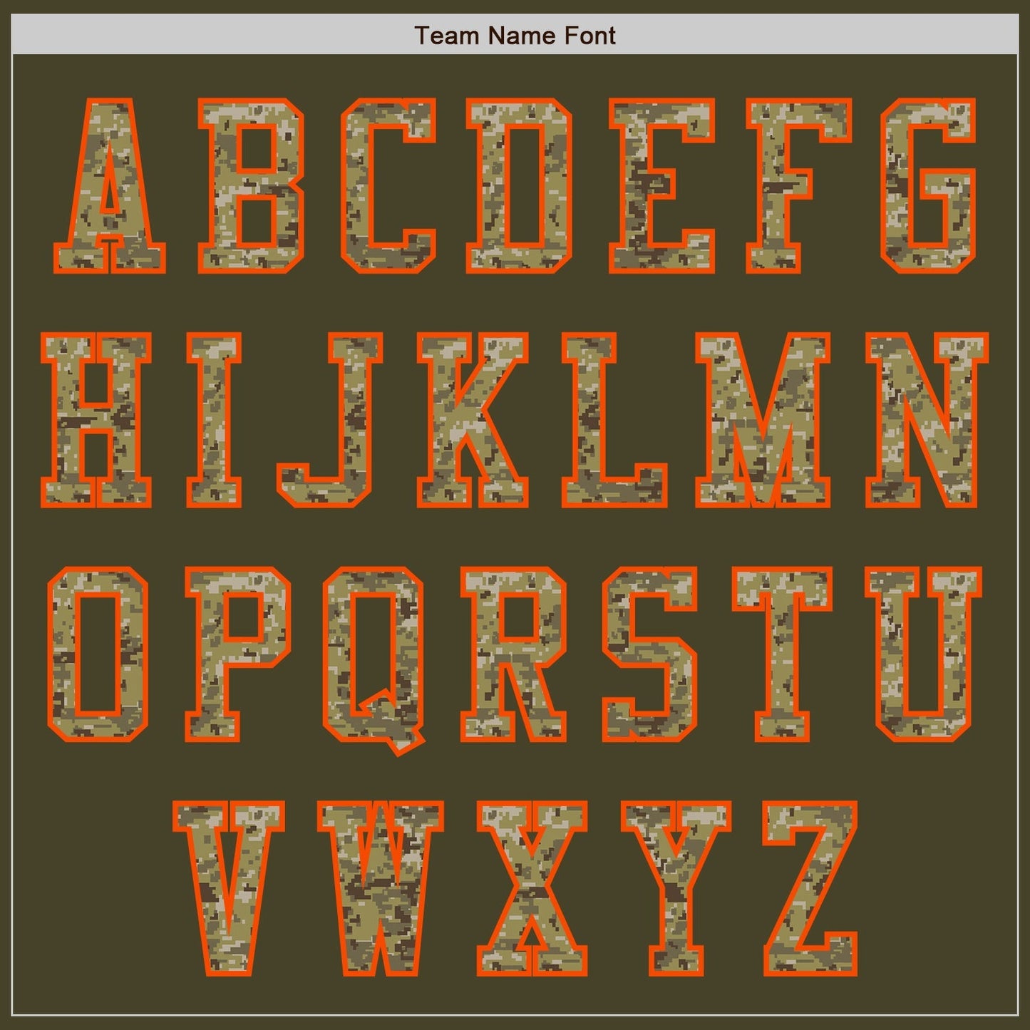 Custom Olive Camo-Orange Authentic Salute To Service Baseball Jersey baseball jersey product view 3