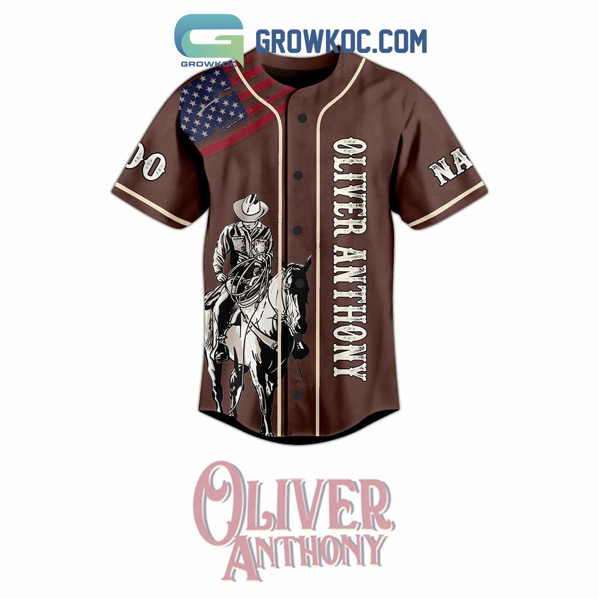 Oliver Anthony Living In The New World With An Old Soul Personalized Baseball Jersey baseball jersey product view 2