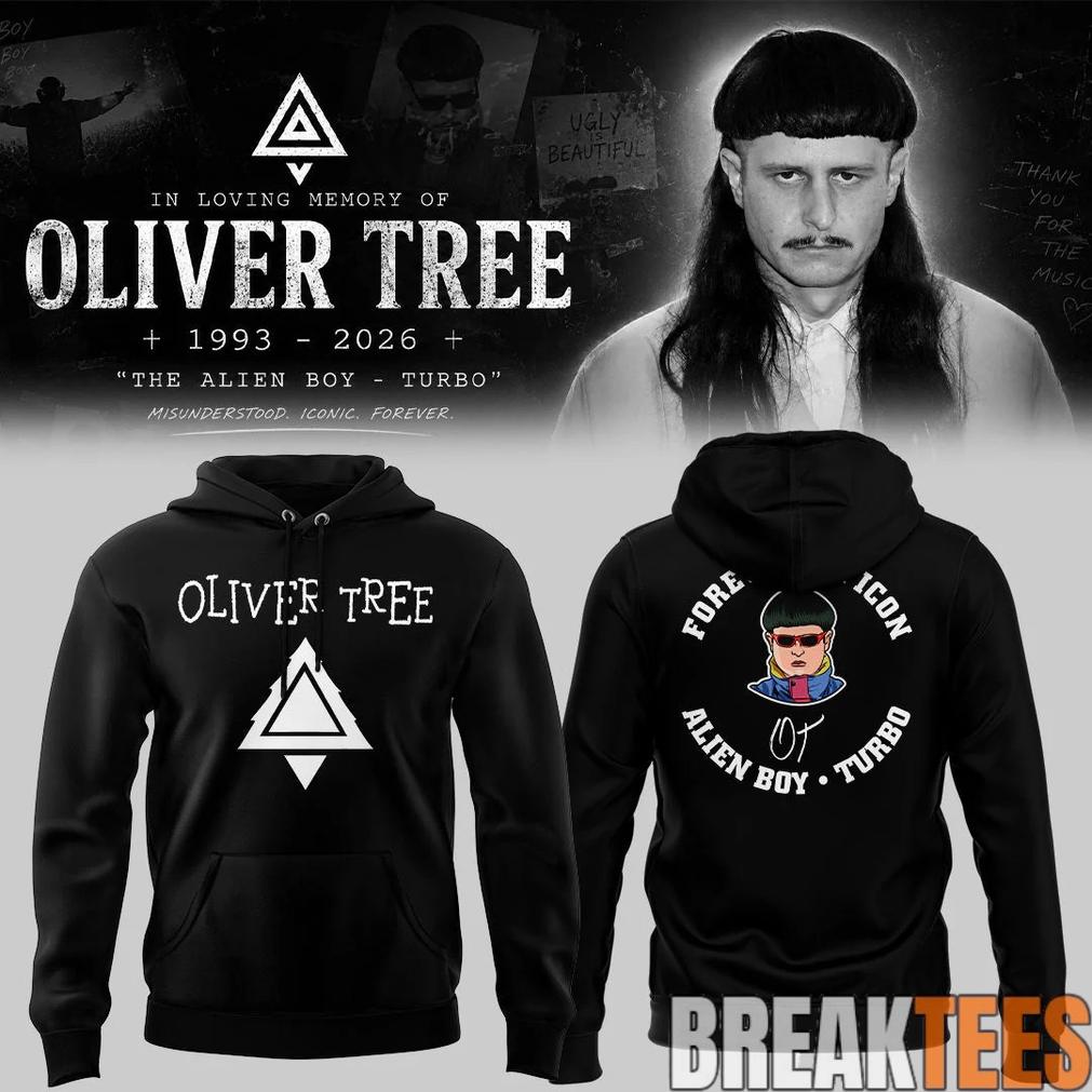 Oliver Tree In Loving Memory Limited Edition Black Hoodie Unisex T-shirt, Sweatshirt, Hoodie, Long Sleeve Tee - T-Shirt, Sweatshirt, Hoodie