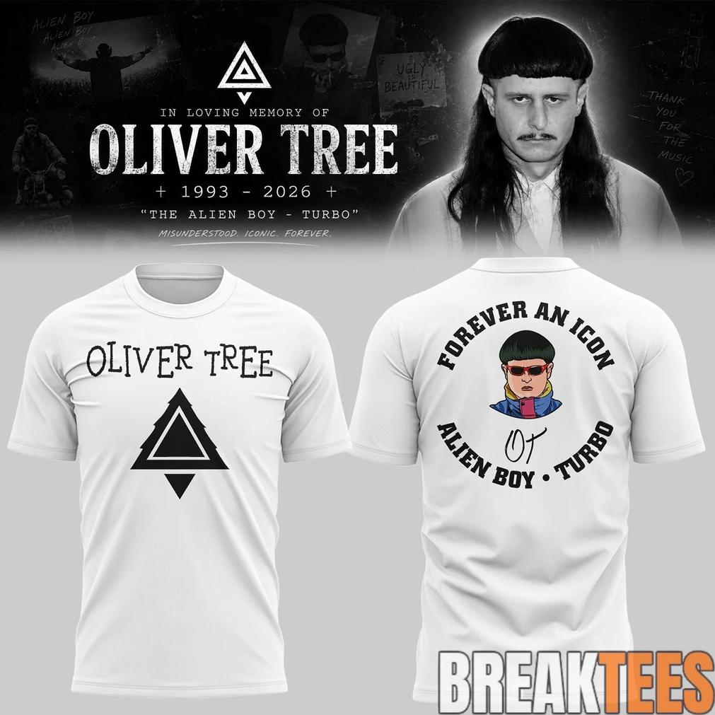 Oliver Tree In Loving Memory White Limited Edition 3D TShirt Unisex T-shirt, Sweatshirt, Hoodie, Long Sleeve Tee - T-Shirt, Sweatshirt, Hoodie