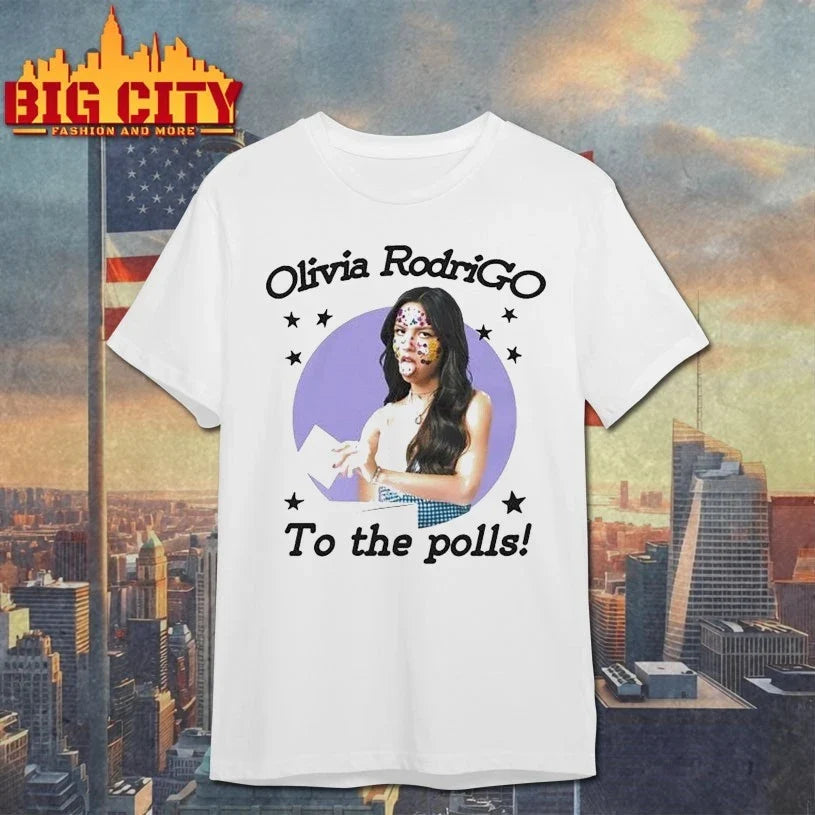 Olivia RodriGo To The Polls Shirt Unisex T-shirt, Sweatshirt, Hoodie, Long Sleeve Tee - T-Shirt, Sweatshirt, Hoodie