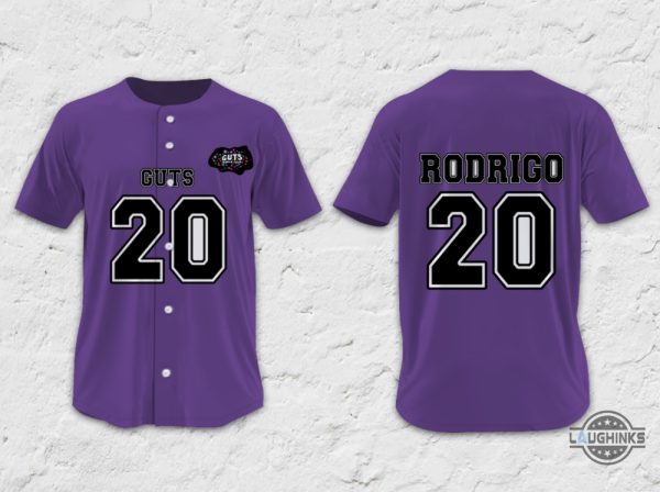 Olivia Rodrigo Concert 2024 New Baseball Jersey Shirt Number 20 I Or Your Guts Tour Olivia Rodrigo Shirt baseball jersey product view 1