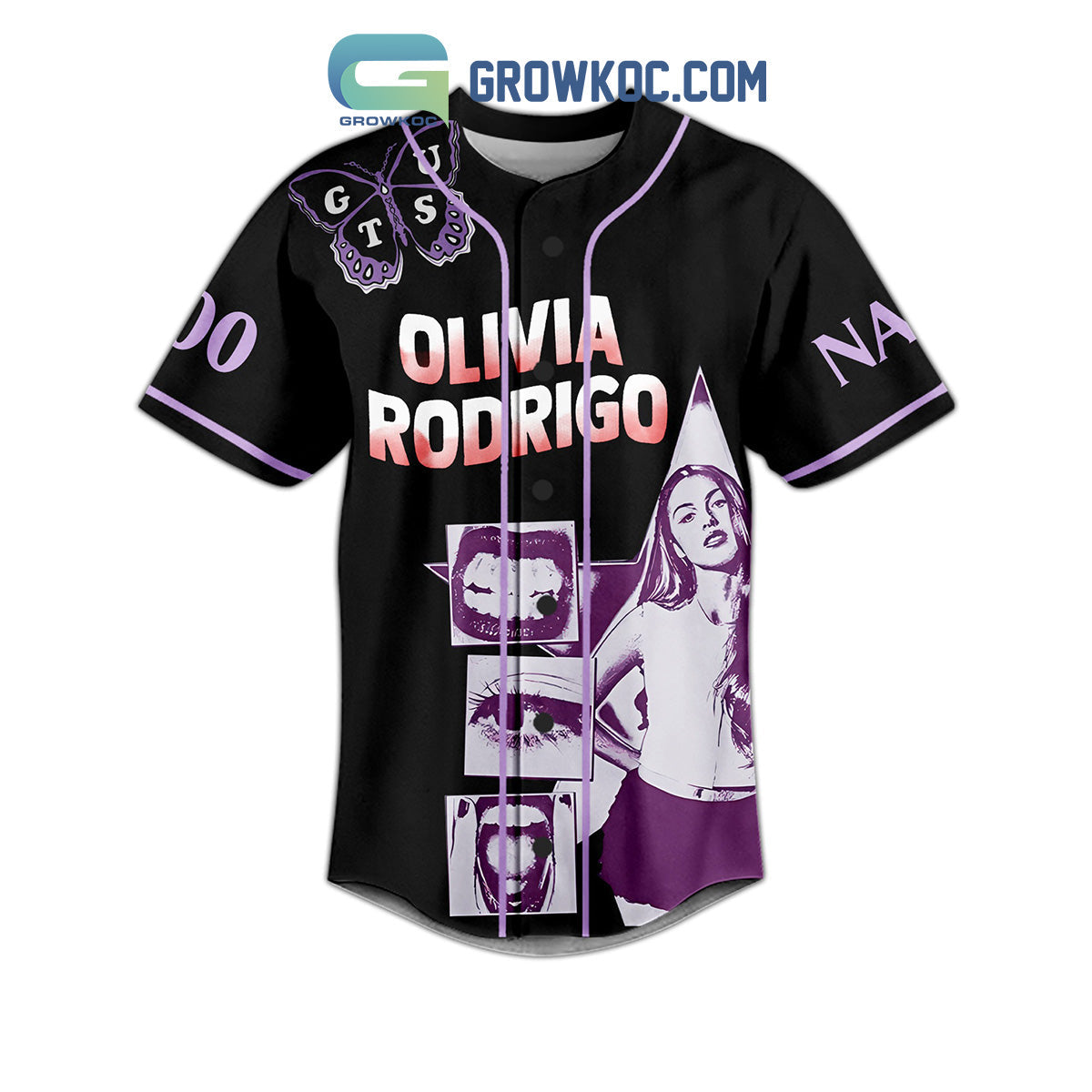 Olivia Rodrigo Guts World Tour Bad Idea Right Personalized Baseball Jersey baseball jersey product view 4