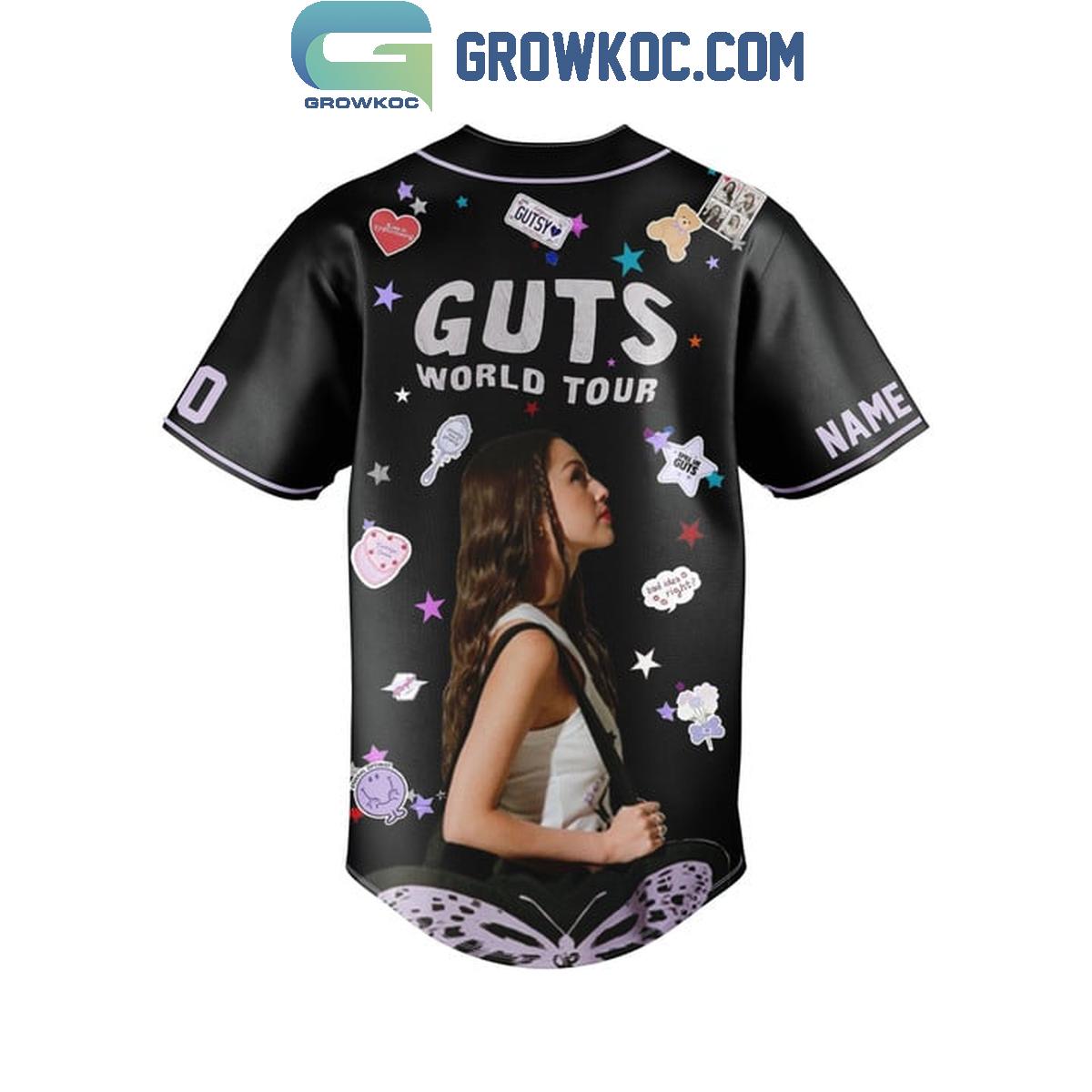 Olivia Rodrigo Guts World Tour Small Girl Personalized Baseball Jersey baseball jersey product view 3