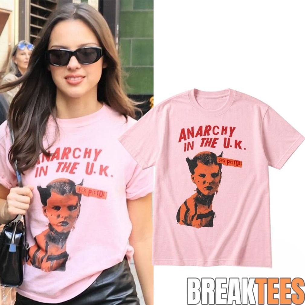 Olivia Rodrigo Sex Pistols Anarchy In The UK Shirt Unisex T-shirt, Sweatshirt, Hoodie, Long Sleeve Tee - T-Shirt, Sweatshirt, Hoodie