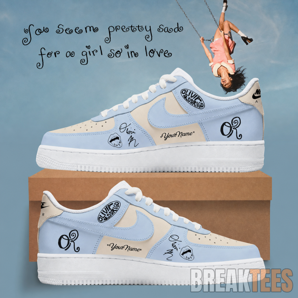 Olivia Rodrigo Swing Embroidered 2026 Custom Air Force 1 Shoes Unisex T-shirt, Sweatshirt, Hoodie, Long Sleeve Tee - T-Shirt, Sweatshirt, Hoodie
