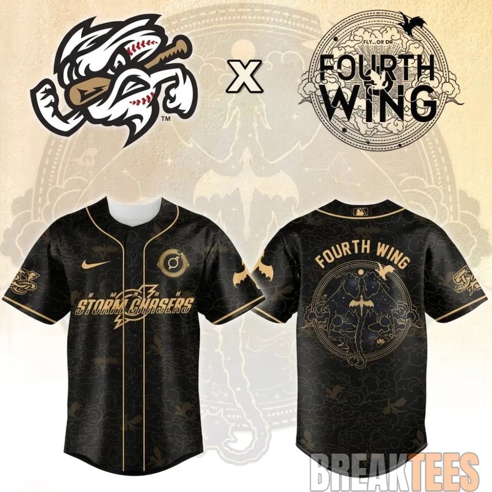 Omaha Storm Chasers Fourth Wing Night 2026 MiLB Game Jersey sports jersey product view 1