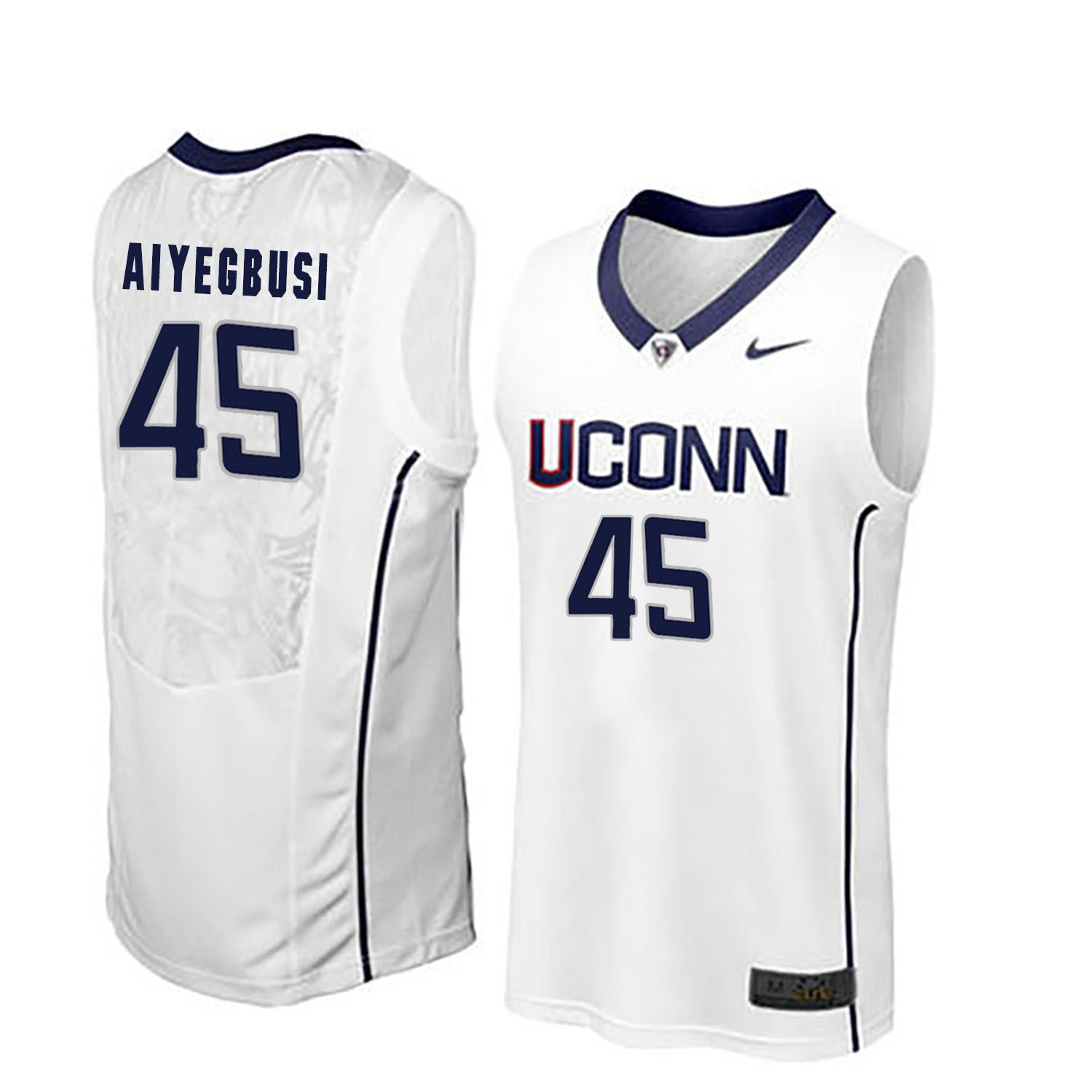 Omotayo Aiyegbusi 45 Men White College Football Jersey football jersey product view 1