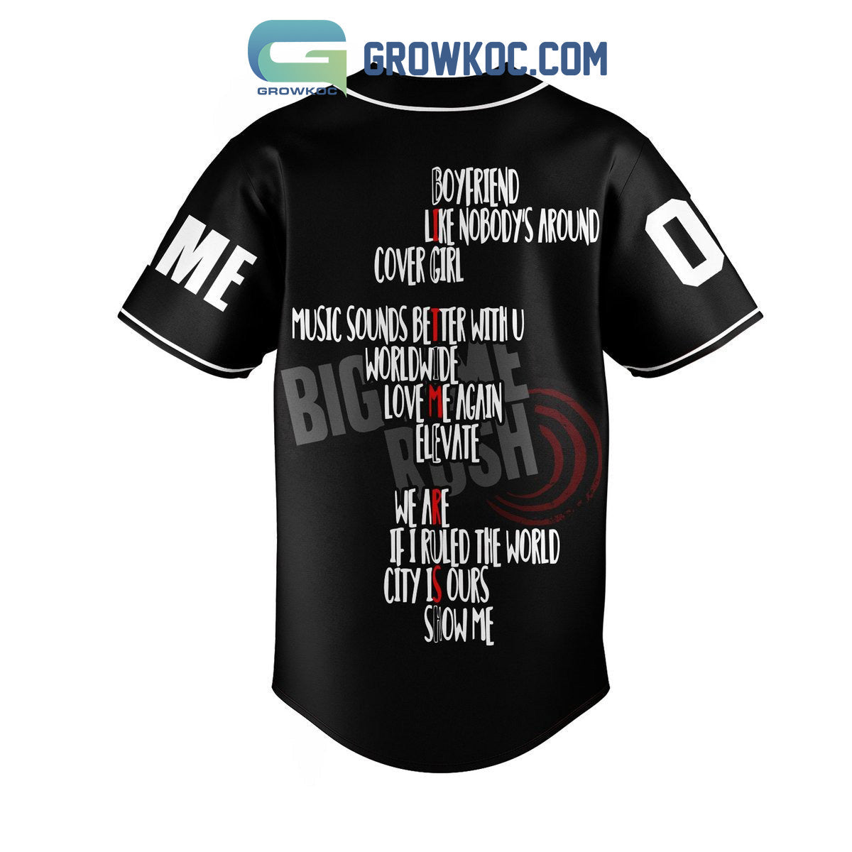 Once A Rusher Always A Rusher Personalized Baseball Jersey baseball jersey product view 3