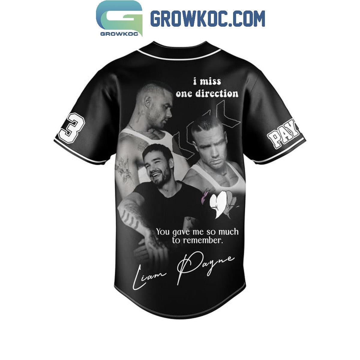 One Direction I Miss Liam Payne Personalized Baseball Jersey baseball jersey product view 3