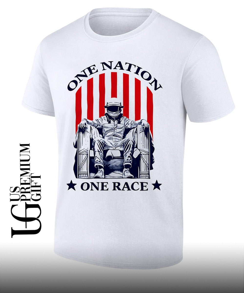 One Nation One Race Indycar shirt Unisex T-shirt, Sweatshirt, Hoodie, Long Sleeve Tee - T-Shirt, Sweatshirt, Hoodie