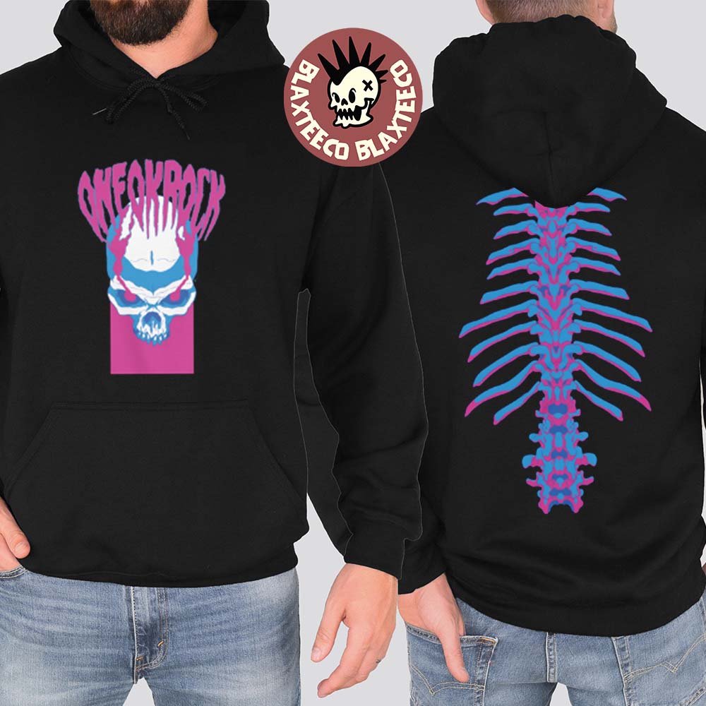 One OK Rock Detox Skeleton Skull Logo Hoodie Unisex T-shirt, Sweatshirt, Hoodie, Long Sleeve Tee - T-Shirt, Sweatshirt, Hoodie