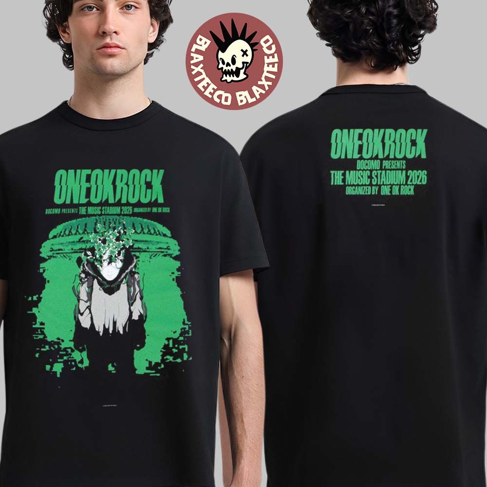 One Ok Rock Docomo Presents The Music Stadium 2026 Merch T-Shirt Unisex T-shirt, Sweatshirt, Hoodie, Long Sleeve Tee - T-Shirt, Sweatshirt, Hoodie