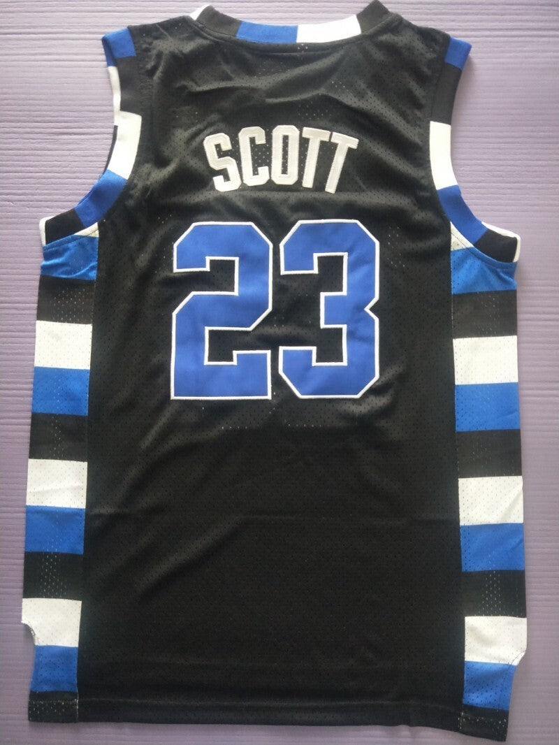 One Tree Hill Ravens #23 Nathan Scott Basketball 23 # Black Jersey Basketball Style 1 College Football Jersey football jersey product view 1
